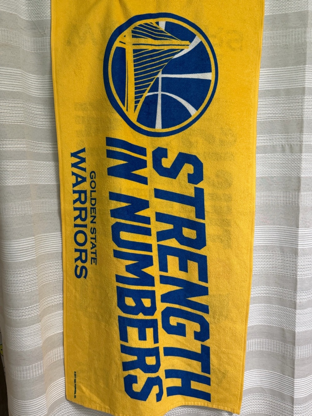 NBA Golden State Warriors Yellow and Blue Rally Towel
